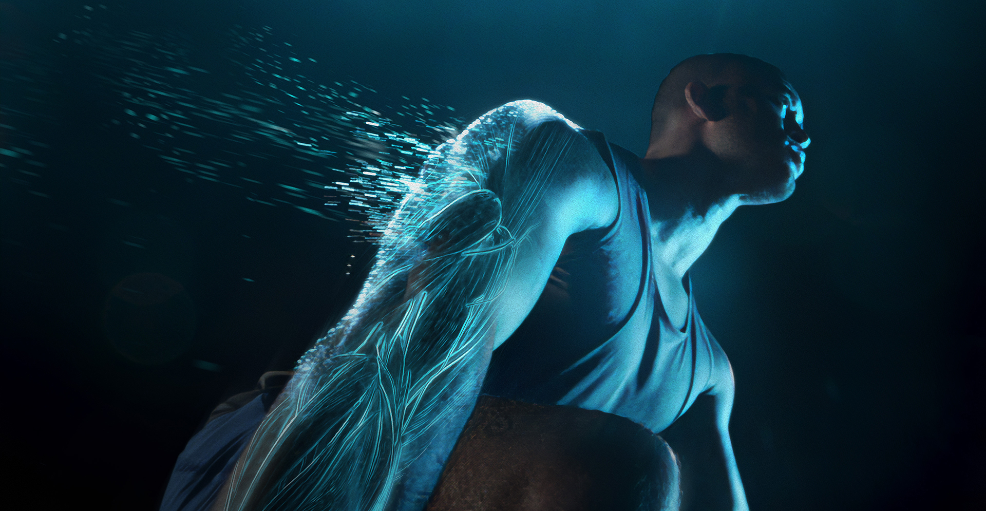Stylized image of an athlete